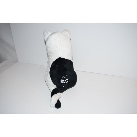 MEOW WOLF Cat Wolf Twisted Multiverse Plush Black White Stuffed Animal Toy 10" - Picture 4 of 6